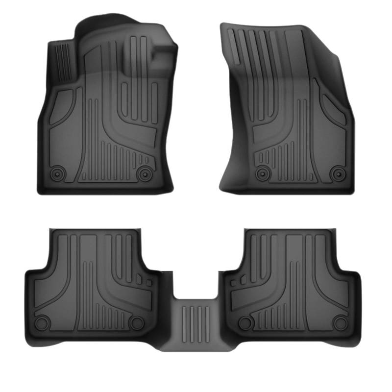 Fesude Auto Fussmatten passend für Passat B8 2014-2024 Automatte mit Antirutschmatte Gummimatten Auto 3D-Allwetter fußmatten 4-teiliges Fussmatten Set von Fesuda