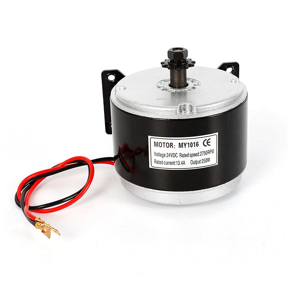 Fetcoi 250W DC Elektrobürste Permanent Magnet Wasserdichter Motor 24V for DIY Elektroroller Go-Kart von Fetcoi