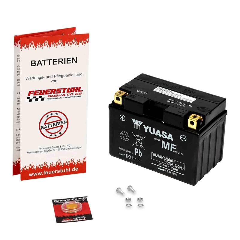 Batterie für Suzuki SV 650, 1999-2002 (AV) YUASA, wartungsfrei, einbaufertig (inkl. 7,50 Pfand) Erstausrüsterqualität von Feuerstuhl GmbH & Co. KG