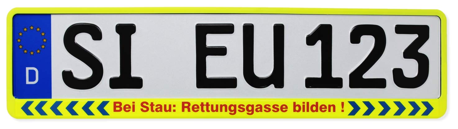 Kennzeichenhalter Rettungsgasse Kennzeichenhalter Rettungsgasse von Feuerwehrdiscount