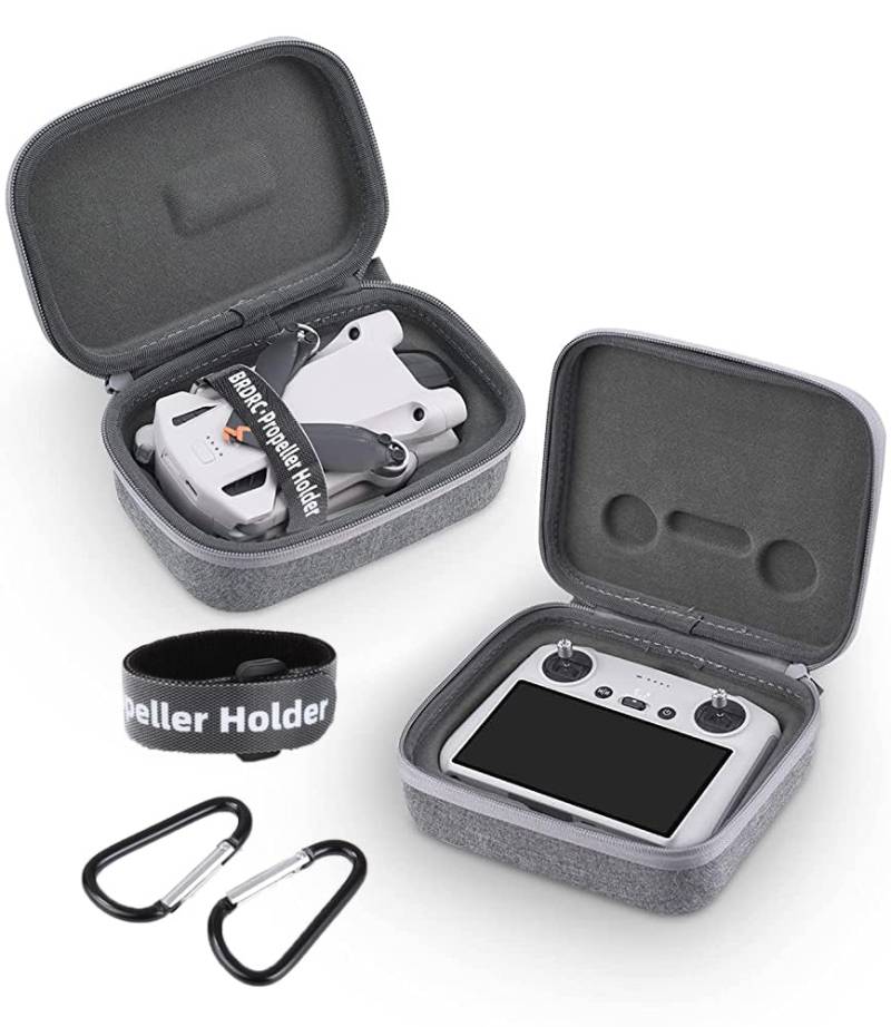 Fiabgum Mini 3 Pro Koffer, Tragetasche Für DJI Mini 3 Pro, Schutzhülle Für DJI Mini 3 Pro Drohne Body, DJI Mini 3 Pro Tasche, Drohnen Zubehör, DJI Mini 3 Pro Case(Für DJI RC Fernbedienung + Drohne). von Fiabgum