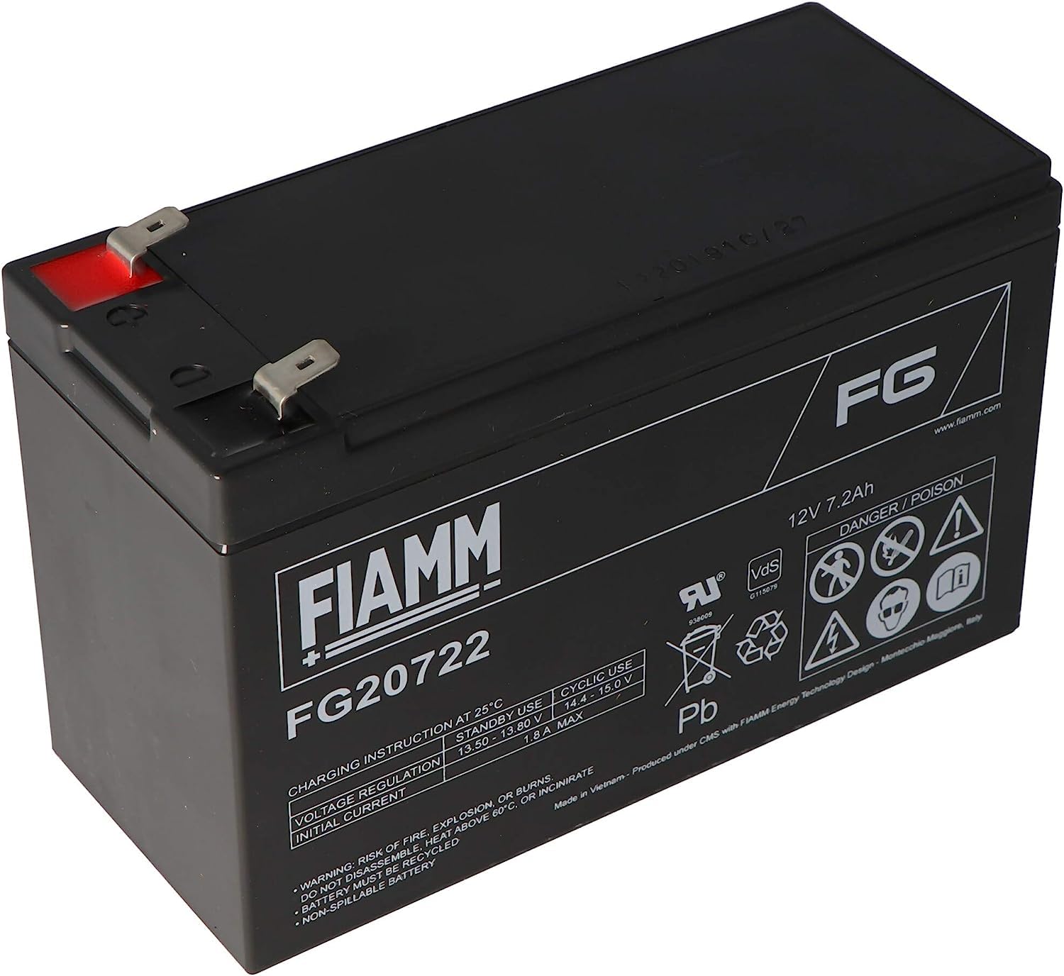 FIAMM - Batterie Plomb FIAMM 12V 7.2Ah FG20722 Cosse Large - FG20722 von Fiamm