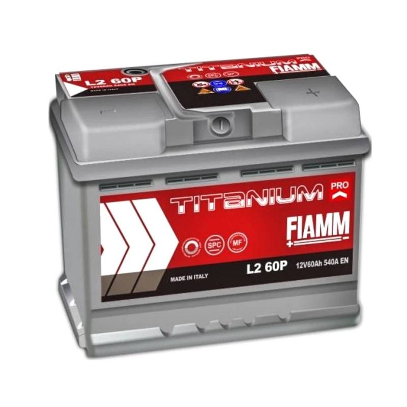 FIAMM Titanium L260 Autobatterie, 60 Ah 540 A, Pluspol rechts von Fiamm