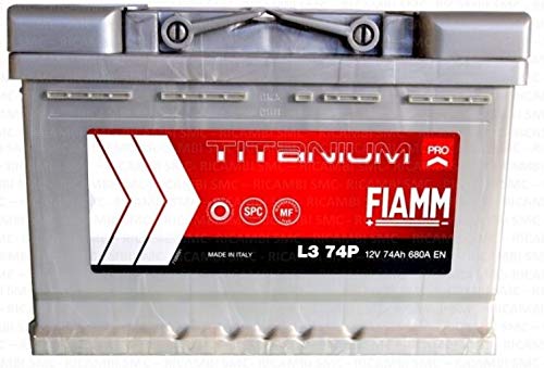 FIAMM Titanium L374 Autobatterie, 74 Ah 680 A, Pluspol rechts von Fiamm