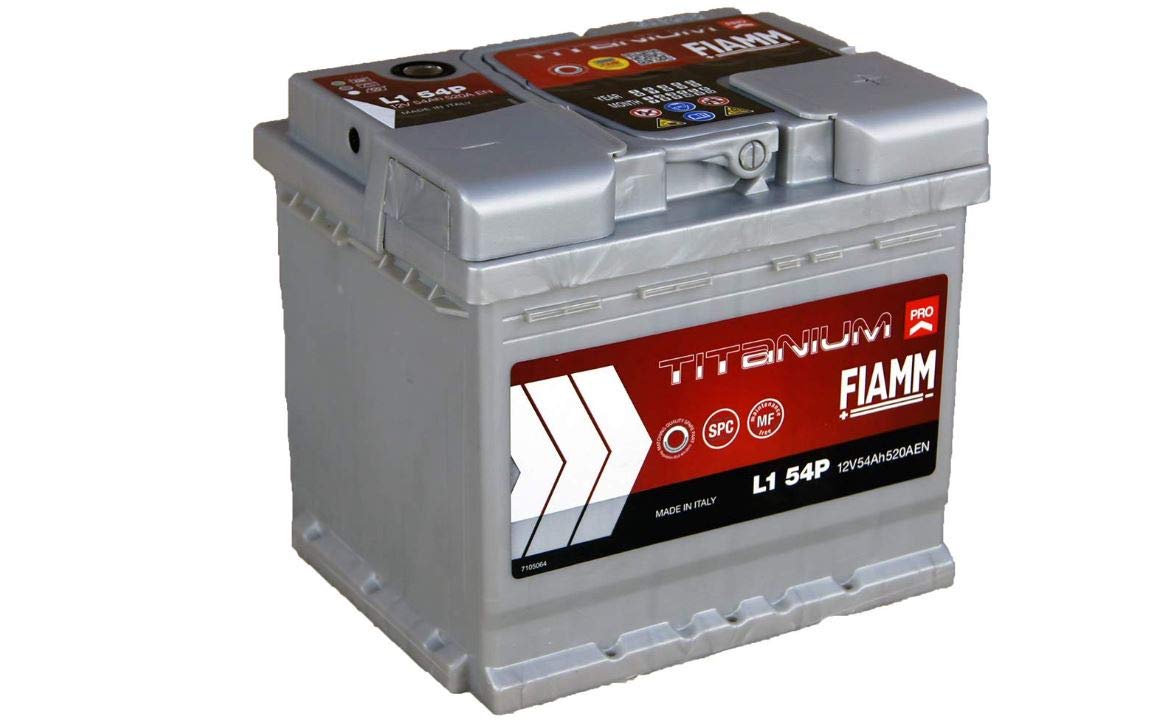 FIAMM Titanium Plus L154+ Autobatterie, 54 Ah 520 A, Pluspol rechts von Fiamm