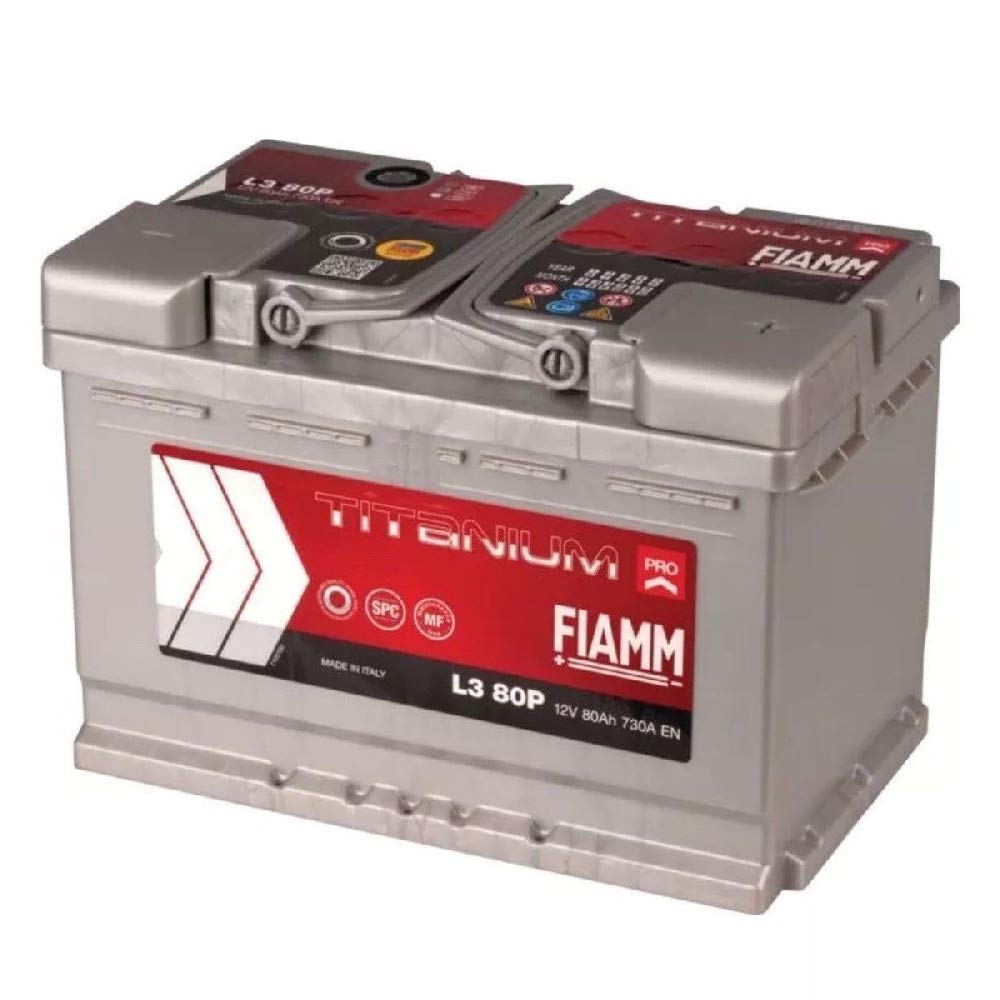 Fiamm Titanium Plus L380+ Autobatterie, 80 Ah 730 A, Pluspol rechts von Fiamm