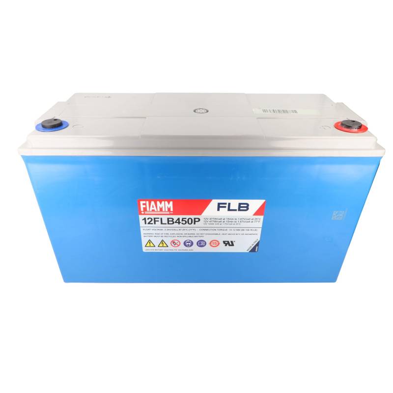 Fiamm Highlite 12FLB450 Blei Akku mit M8 Schraubanschluss 12V, 115000mAh von Fiamm