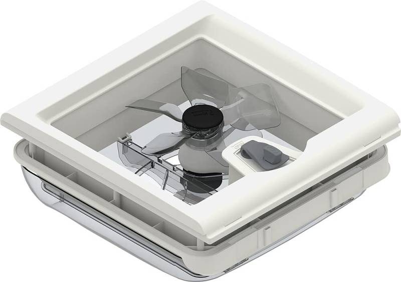 Fiamma Turbo Entlüftungs-Set für 71 °C Lüftungsschlitze, Naturfarben, für Van, Fahrer-Seite, aus Glas, mit transparenten Flügeln von Fiamma