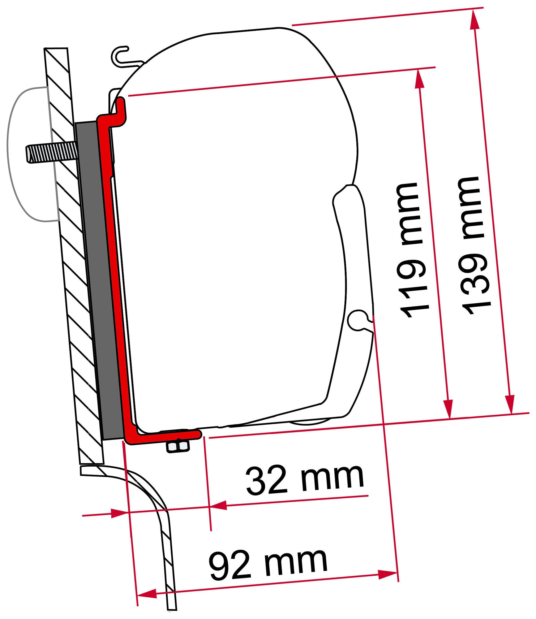 Fiamma F45 S – F45 L – ZIP Kit Adapter Westfalia (High Roof) von Fiamma