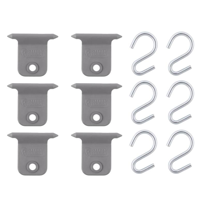 Fiamma Markisen S-Haken Set Omnistor 7 mm Kederschiene Hangers Kit (6) von Fiamma