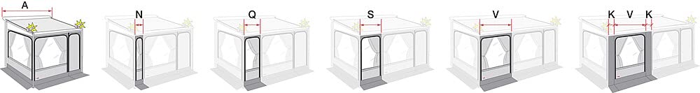 Fiamma Privacy Room F45 Frontwand-Erweiterung, 50cm von Fiamma