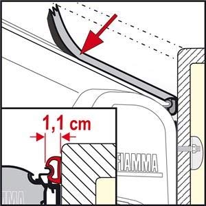 Fiamma Rain Guard S Abdichtgummi, 550cm Fiamma Rain Guard S Abdichtgummi, 550cm von Fiamma