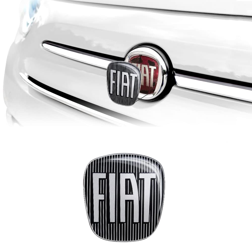 Fiat 14186A 3D Aufkleber Logo 500, Schwarz, 71 x 65 mm von Fiat