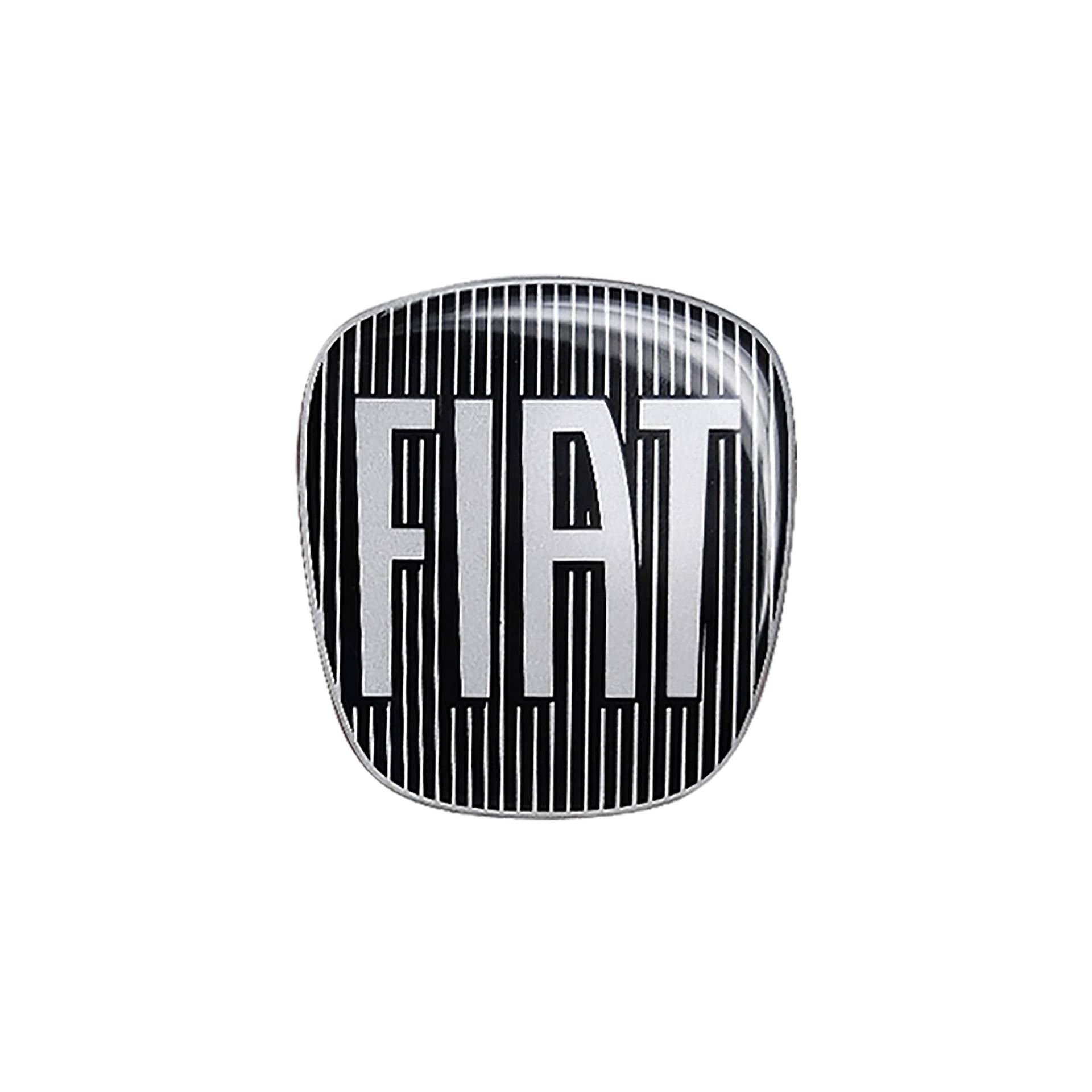 Fiat 14186C 3D Aufkleber Logo 500X, Hinten, Schwarz, 71 x 65 mm von Fiat