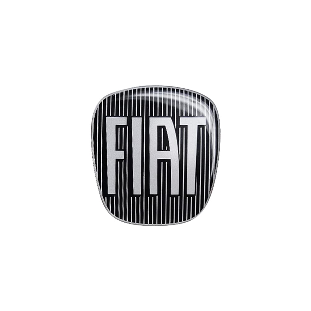 Fiat 14186E 3D Aufkleber Logo Grande Punto, Hinten, Schwarz, 71 x 65 mm von Fiat