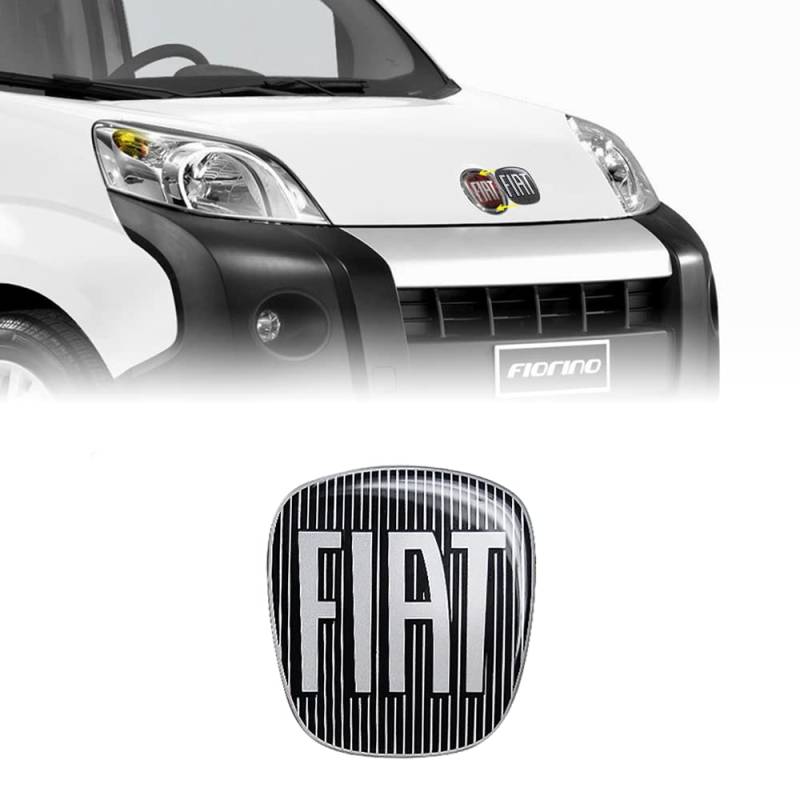 Fiat 14188C 3D Aufkleber Logo Fiorino, Schwarz, 90 x 81 mm von Fiat