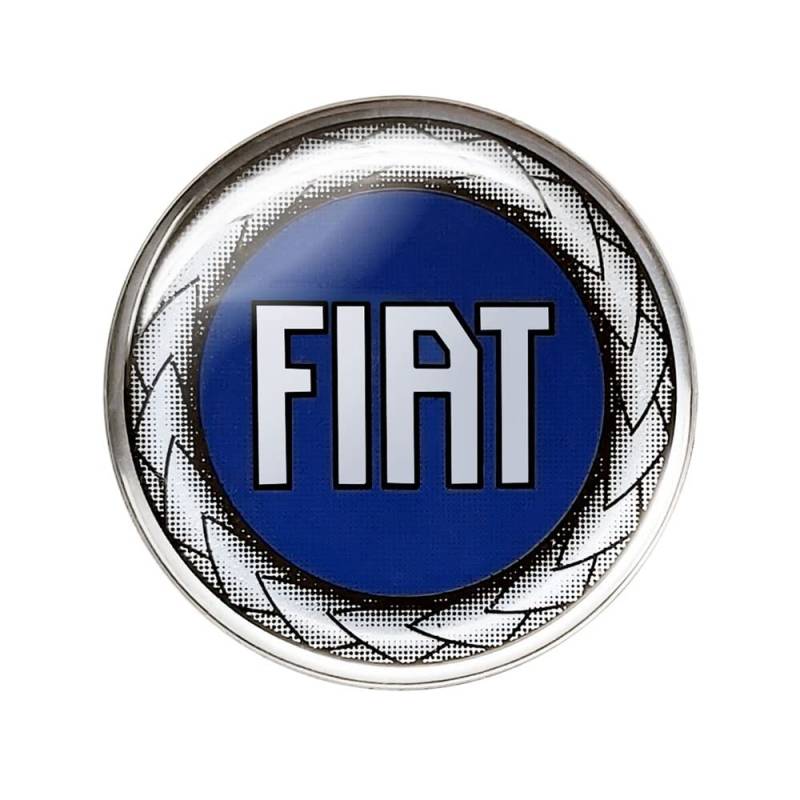 Fiat 21208 3D Aufkleber Offizielles Logo Blau, Durchmesser 58 mm von Fiat