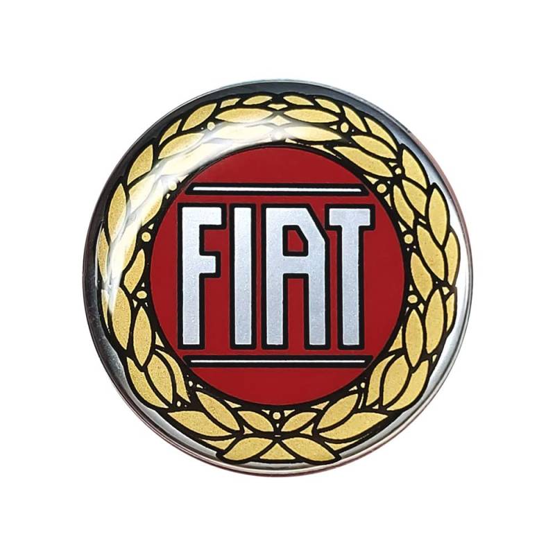 Fiat 21209 3D Aufkleber Offizielles Logo Rot, Durchmesser 58 mm von Fiat