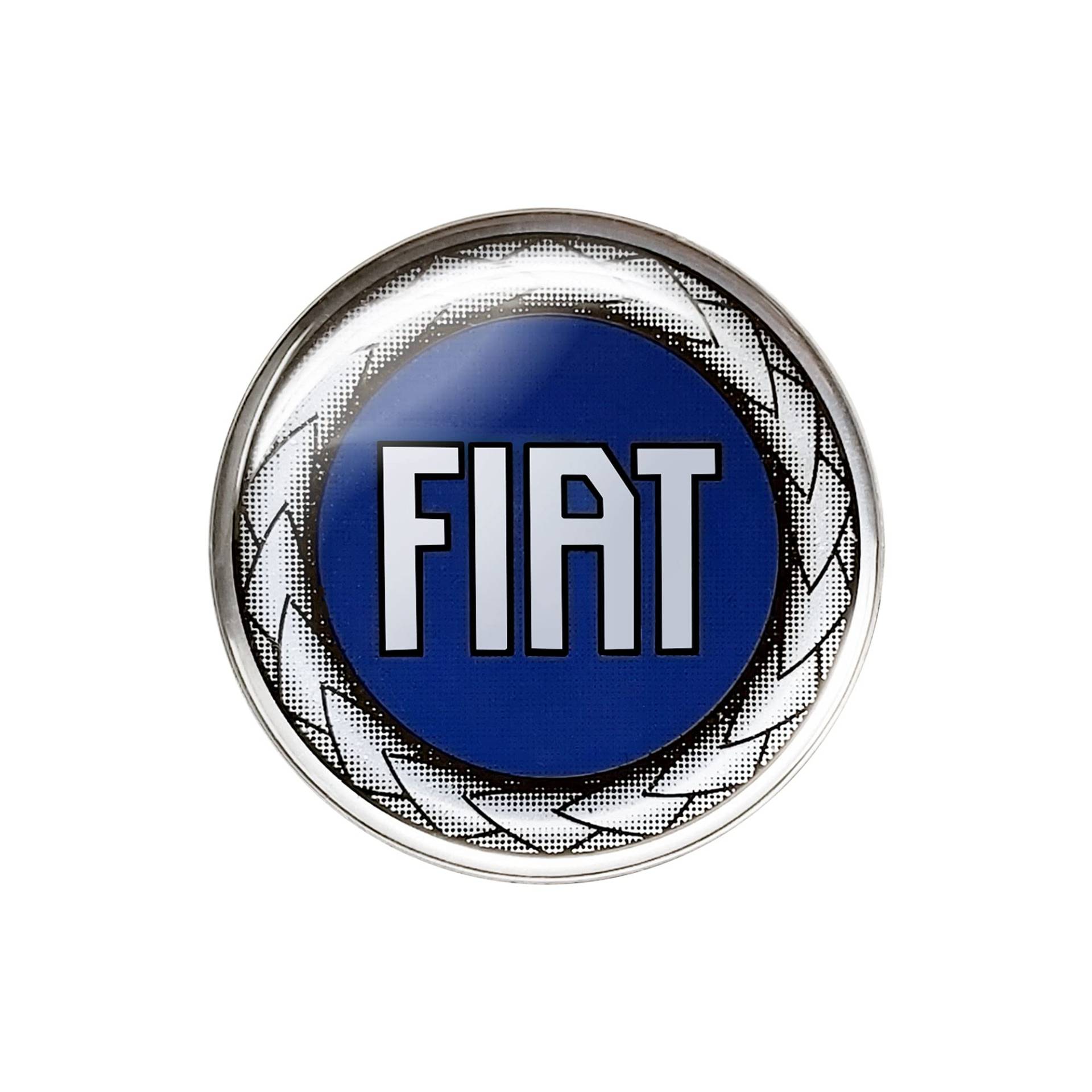 Fiat 21234 Offizielles 3D Aufkleber Logo Blau, 48 mm Fiat 21234 Offizielles 3D Aufkleber Logo Blau, 48 mm von Fiat