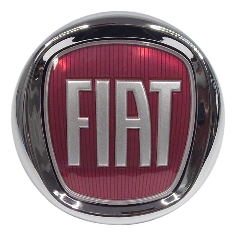 Original Fiat Emblem für Kofferraum und Öffner, Rot, Kunststoff und Metall, Emblem, Fiat Punto Evo/Bravo, 3506020779423, 81309031, 80019031 von Fiat