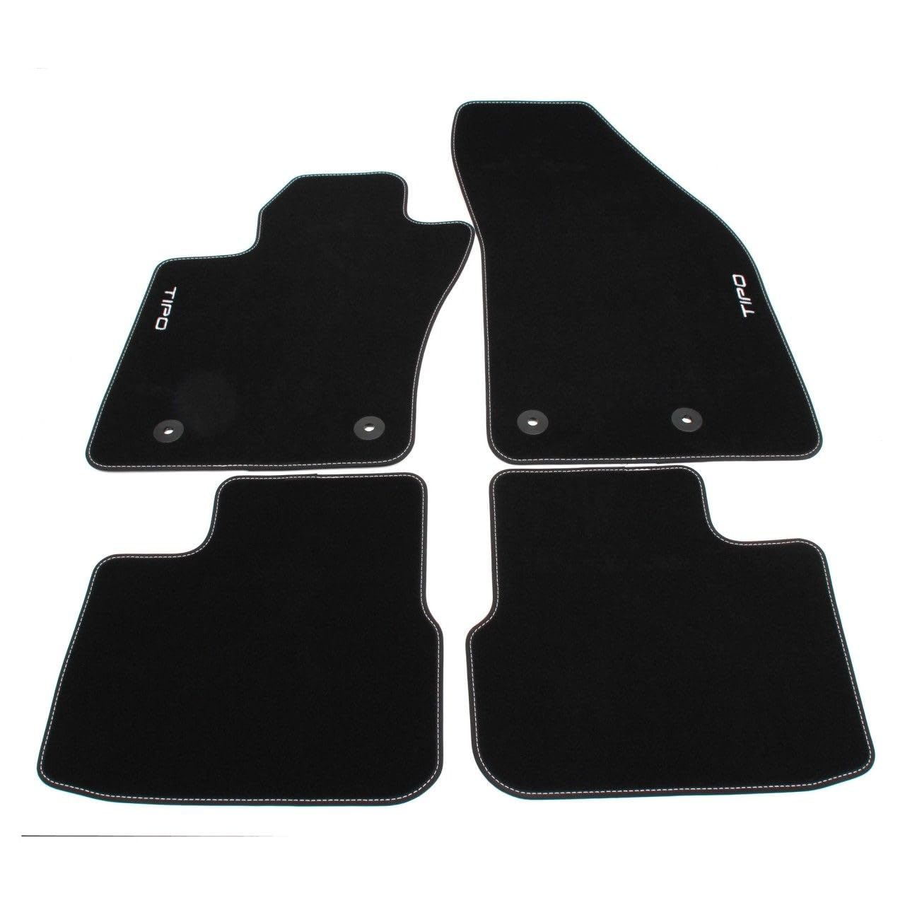 Genuine Fiat 50927831 Velour Floor Mat Set with Tipo Logo and Grey Silver Stitched Border for 5-Door Genuine Fiat 50927831 Velour Floor Mat Set with Tipo Logo and Grey Silver Stitched Border for 5-Door von Fiat