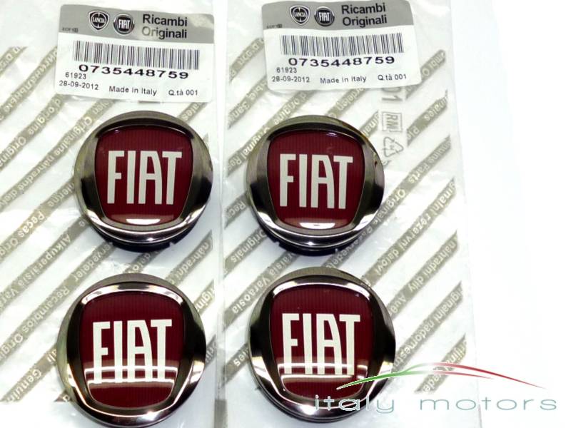 Original Fiat Punto/Evo Felgendeckel Nabenkappen Radkappen - Set 4 Stück - 735448759 von Fiat