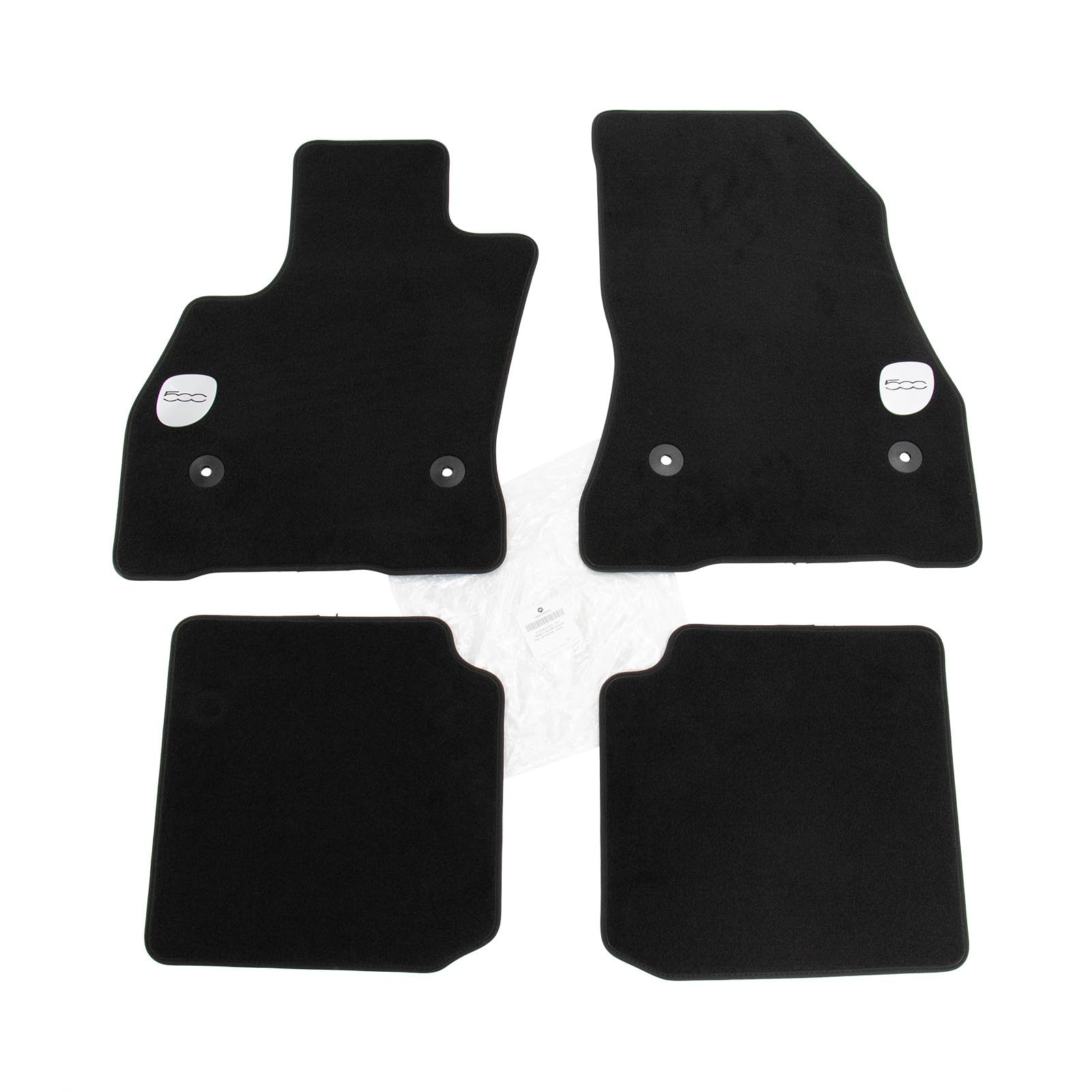 Original Fußmatten Satz Velour 4 er Set Schwarz mit 500 Logo 500L 50928393 Original Fußmatten Satz Velour 4 er Set Schwarz mit 500 Logo 500L 50928393 von Fiat