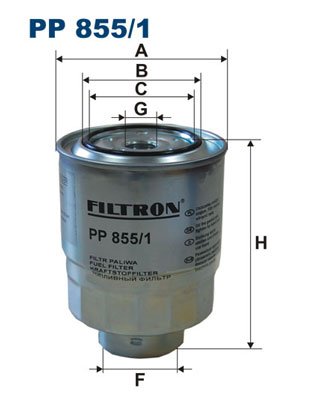 Kraftstofffilter Filtron PP 855/1 von Filtron