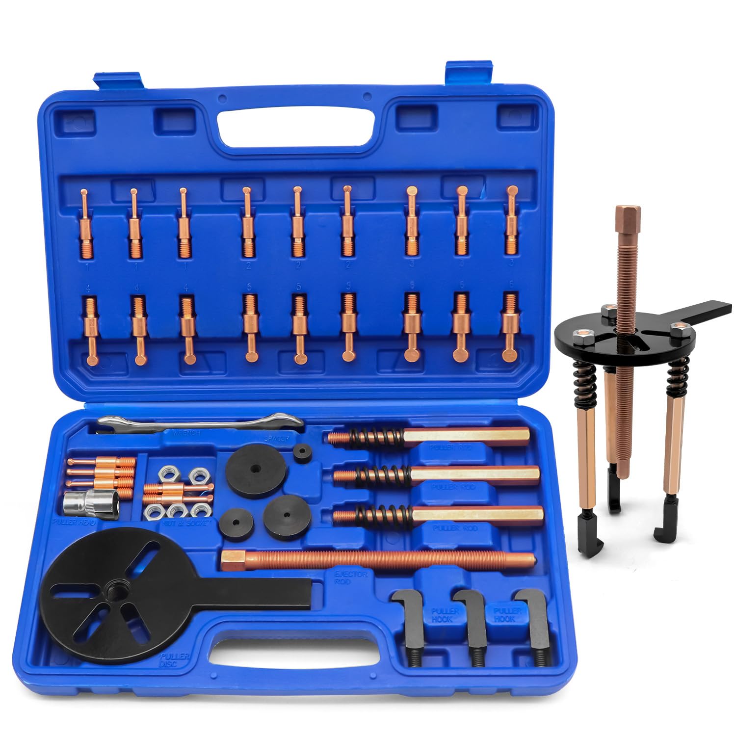 36 in 1 Lagerabzieher Set,Innenlager Abzieher Set mit Stecknuss und Schraubenschlüssel, Lager Demontage Zahnradabzieher,Lager Abzieher Set mit 3 Gebogenen Haken, Tragetasche 36 in 1 Lagerabzieher Set,Innenlager Abzieher Set mit Stecknuss und Schraubenschlüssel, Lager Demontage Zahnradabzieher,Lager Abzieher Set mit 3 Gebogenen Haken, Tragetasche von Fimibuke