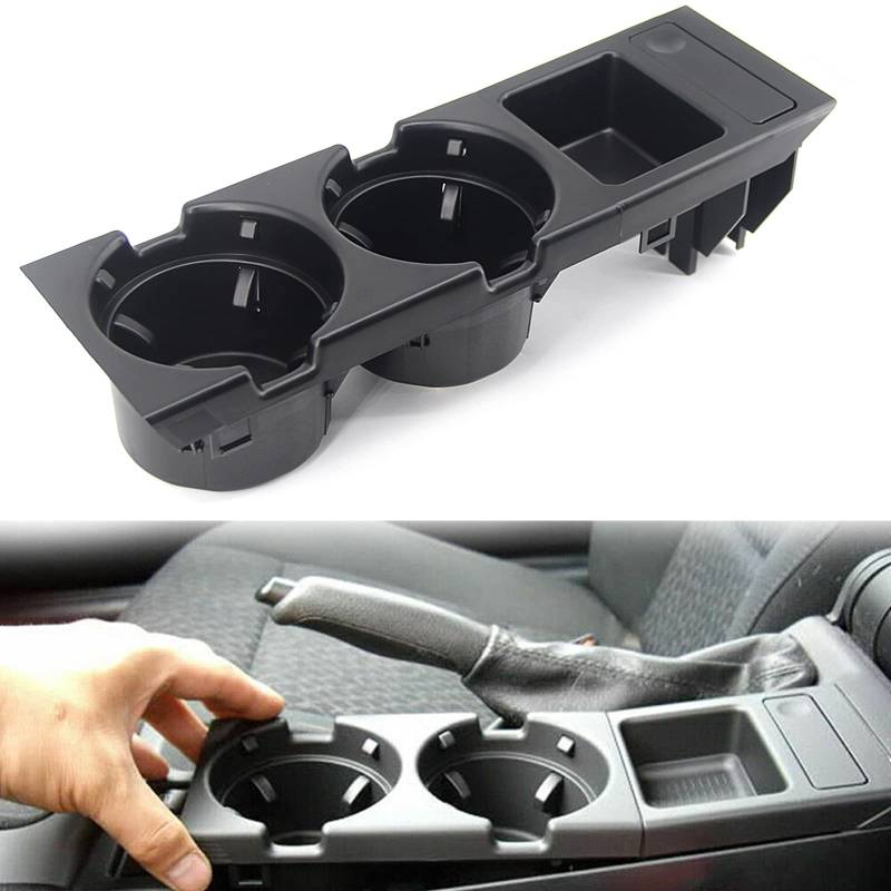 Getränkehalter für E46 Mittelkonsole Becherhalter für 3 Series 51168217953 Schwarz Cupholder von FanPaYY