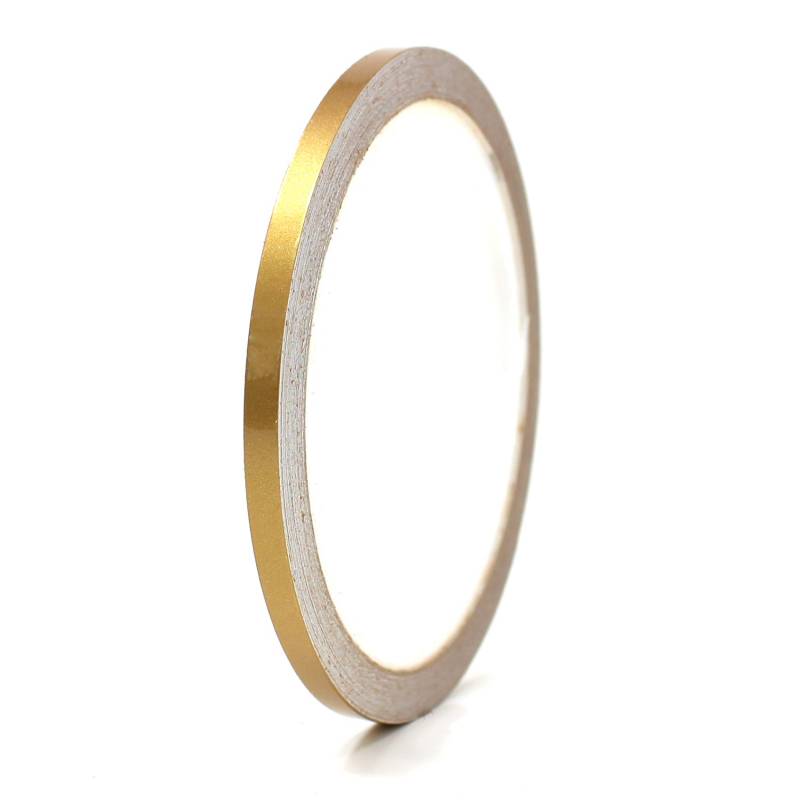 Finest Folia 10 Meter (0,79€/Meter) Zierstreifen Auto Motorrad Boot Modellbau Farbauswahl Dekorstreifen Seitenstreifen Klebestreifen (Gold Glanz, 4mm Breite) von Finest Folia