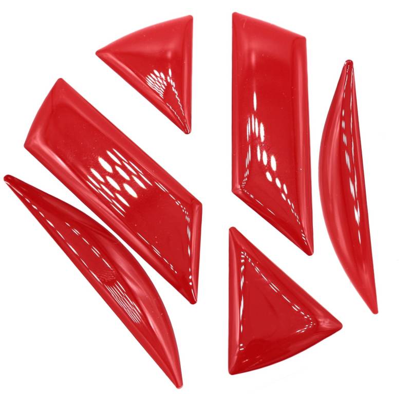 Finest Folia 3D Emblem Gel Aufkleber hinten DM001 (Rot) von Finest Folia