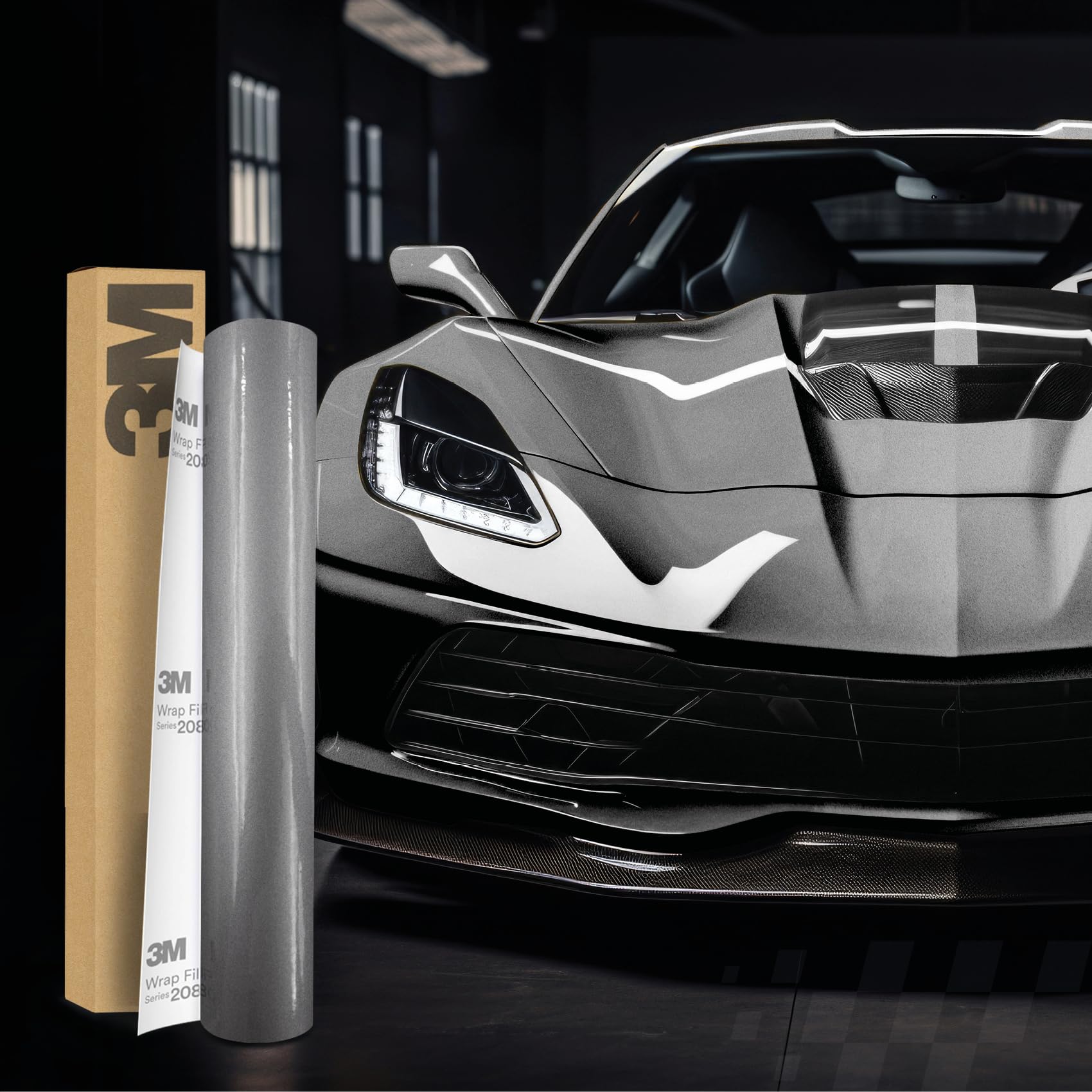 3M 2080 Car Wrapping Folie Selbstklebende Autofolie für Auto Motorrad Boot 3D Lackschutzfolie mit Luftkanälen zum Folieren (G251 Gloss Sterling Silver, 500 x 152cm) von Finest Folia