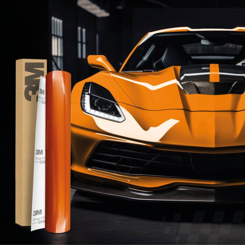 3M 2080 Car Wrapping Folie Selbstklebende Autofolie für Auto Motorrad Boot 3D Lackschutzfolie mit Luftkanälen zum Folieren (G344 Gloss Liquid Copper, 22,86m x 152cm (Vollrolle)) von Finest Folia