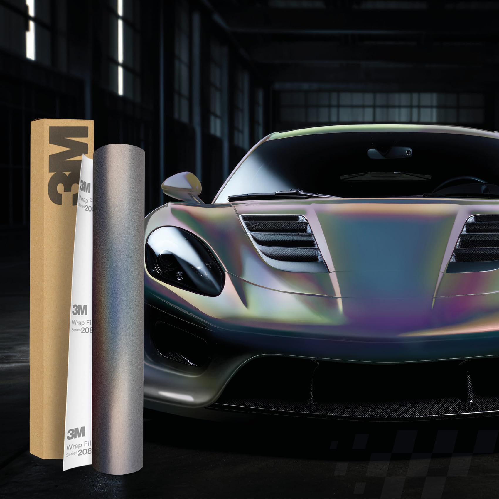 3M 2080 Car Wrapping Folie Selbstklebende Autofolie für Auto Motorrad Boot 3D Lackschutzfolie mit Luftkanälen zum Folieren (SP281 Psychedelic, 200 x 152cm) von Finest Folia