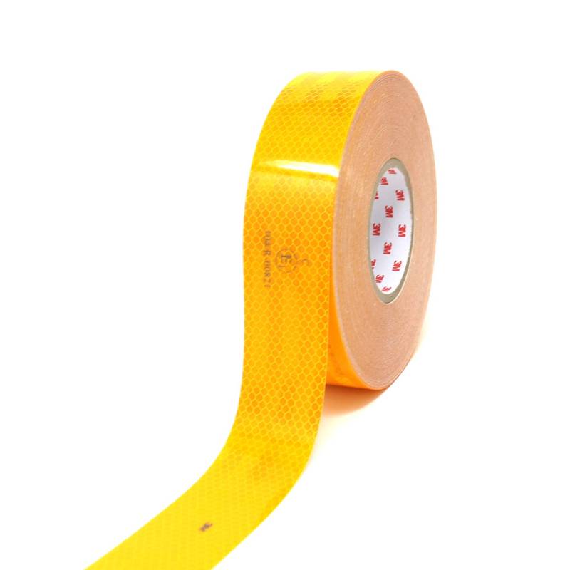 Finest Folia 3M Diamond Grade 983 Scotchlite Konturmarkierung 50mm Reflexfolie Reflexband (Gelb-71, 50 Meter) von Finest Folia