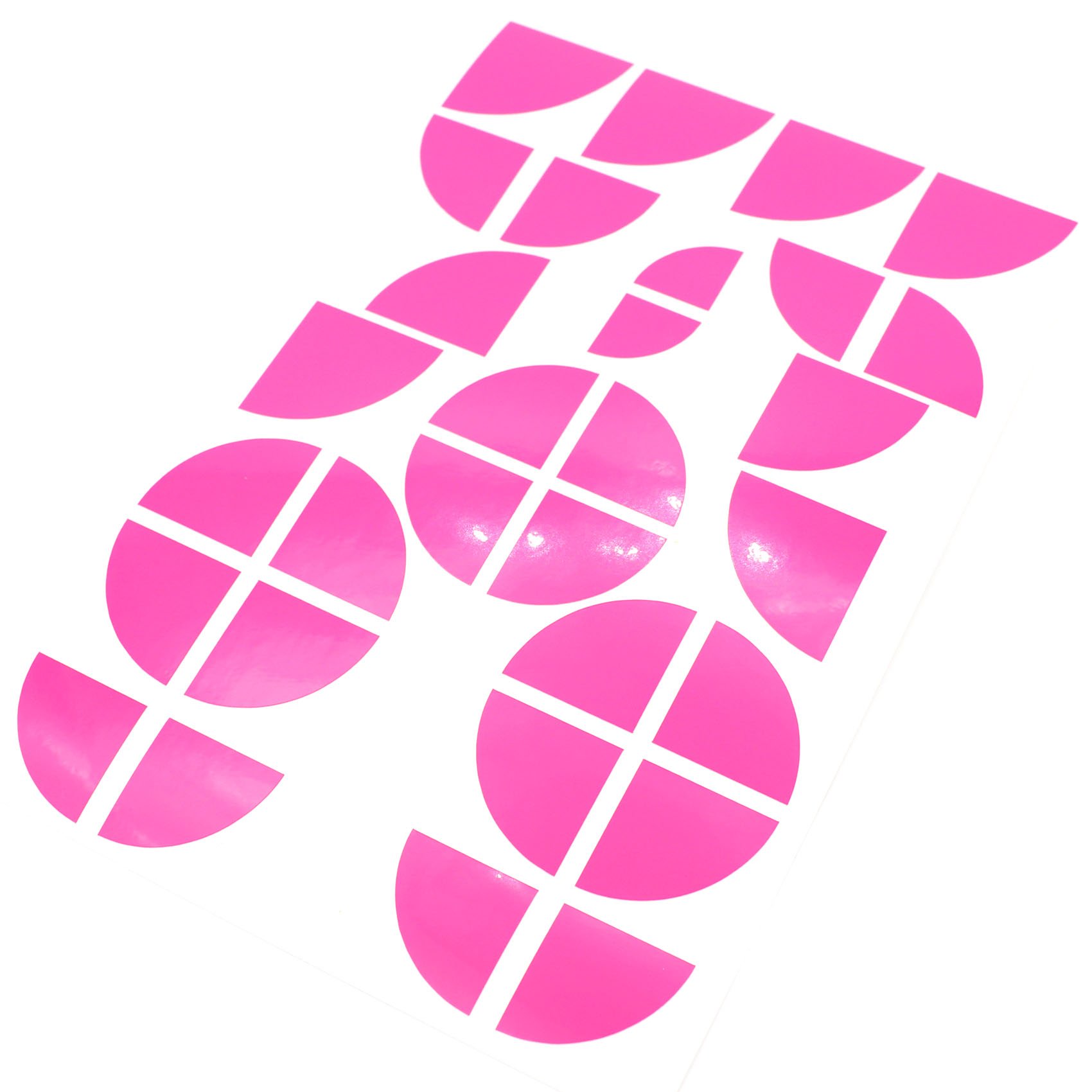 Finest-Folia Emblem Ecken Aufkleber Neon (K004 Neon Pink) von Finest-Folia