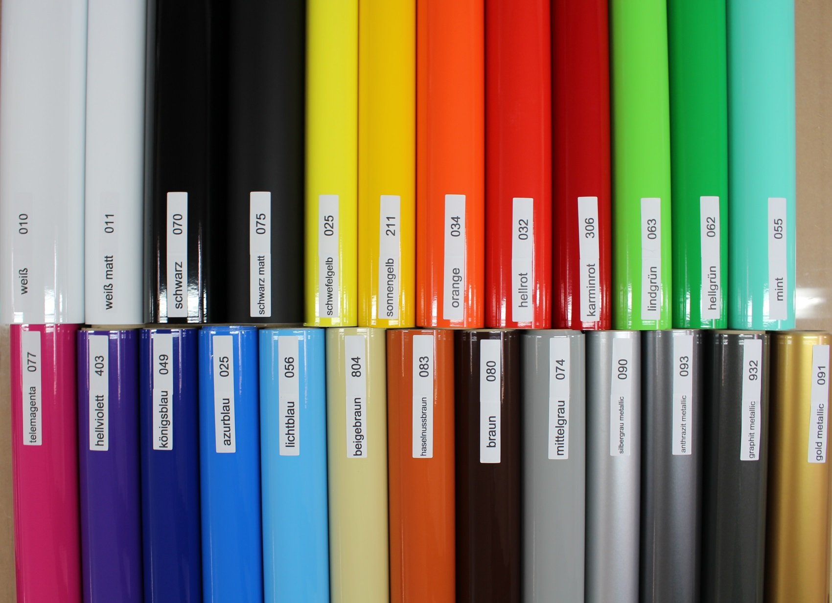 Finest Folia (2,48€/Meter) Aufkleber Streifen Stripes Dekor Zierleisten Zierstreifen Folie 30 Farben Farbwahl KX005 (010 Weiß) von Finest Folia