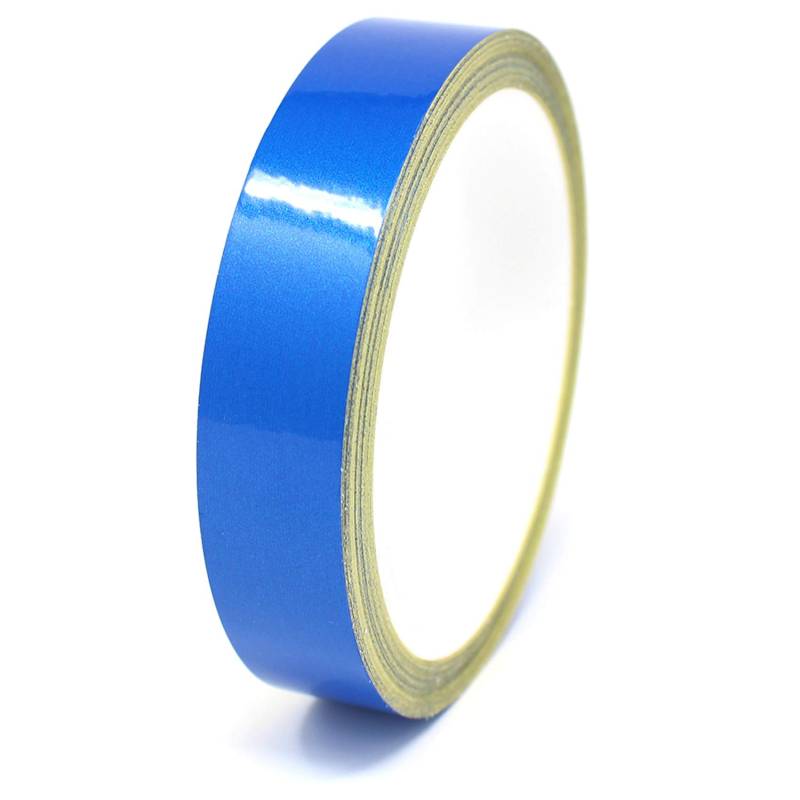 Finest Folia 10 Meter (0,79€/Meter) Zierstreifen Auto Motorrad Boot Modellbau Farbauswahl Dekorstreifen Seitenstreifen Klebestreifen (Reflektierend Blau, 12mm Breite) von Finest Folia