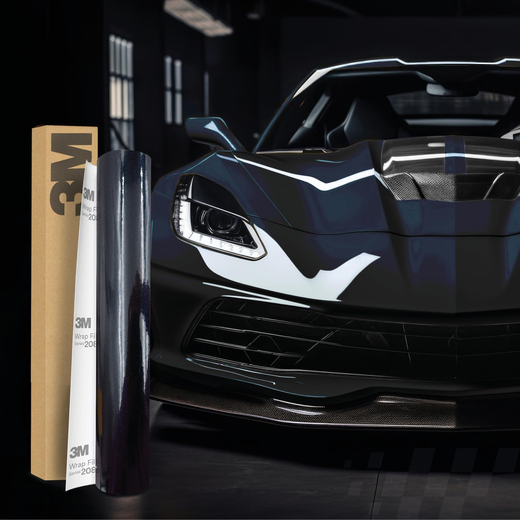 Finest Folia 3M 2080 Car Wrapping Folie Selbstklebende Autofolie für Auto Motorrad Boot 3D Lackschutzfolie mit Luftkanälen zum Folieren (GP272 Gloss Midnight Blue, 22,86m x 152cm (Vollrolle)) von Finest Folia