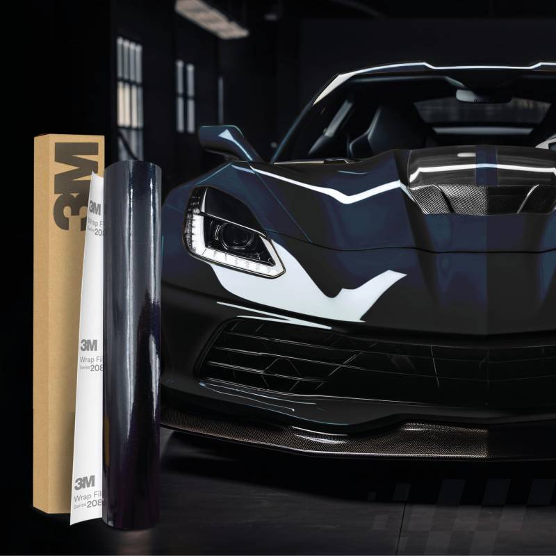 Finest Folia 3M 2080 Car Wrapping Folie Selbstklebende Autofolie für Auto Motorrad Boot 3D Lackschutzfolie mit Luftkanälen zum Folieren (GP272 Gloss Midnight Blue, 22,86m x 152cm (Vollrolle)) von Finest Folia