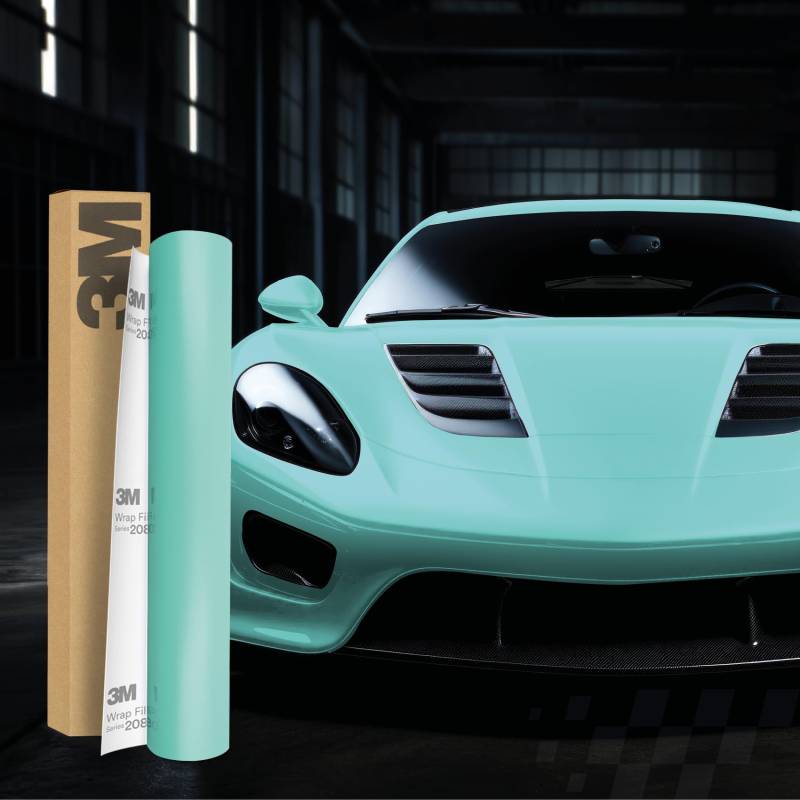 Finest Folia 3M 2080 Car Wrapping Folie Selbstklebende Autofolie für Auto Motorrad Boot 3D Lackschutzfolie mit Luftkanälen zum Folieren (S57 Satin Key West, 22,86m x 152cm (Vollrolle)) von Finest Folia
