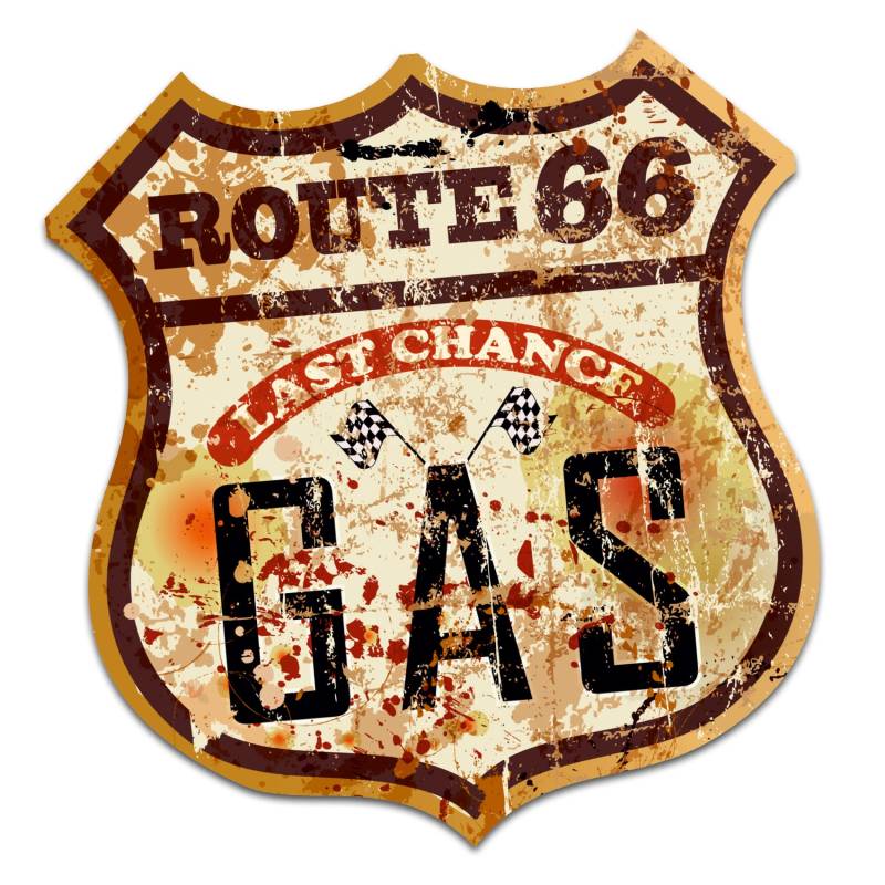 Finest Folia Retro Vintage Aufkleber Sticker Old School Ace Kult Rockabilly (#11 Route 66) von Finest Folia