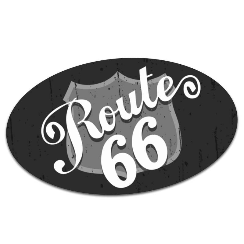 Retro Vintage Aufkleber -Finest Folia Sticker Old School Ace Kult Rockabilly (#18 Route Black) von Finest Folia
