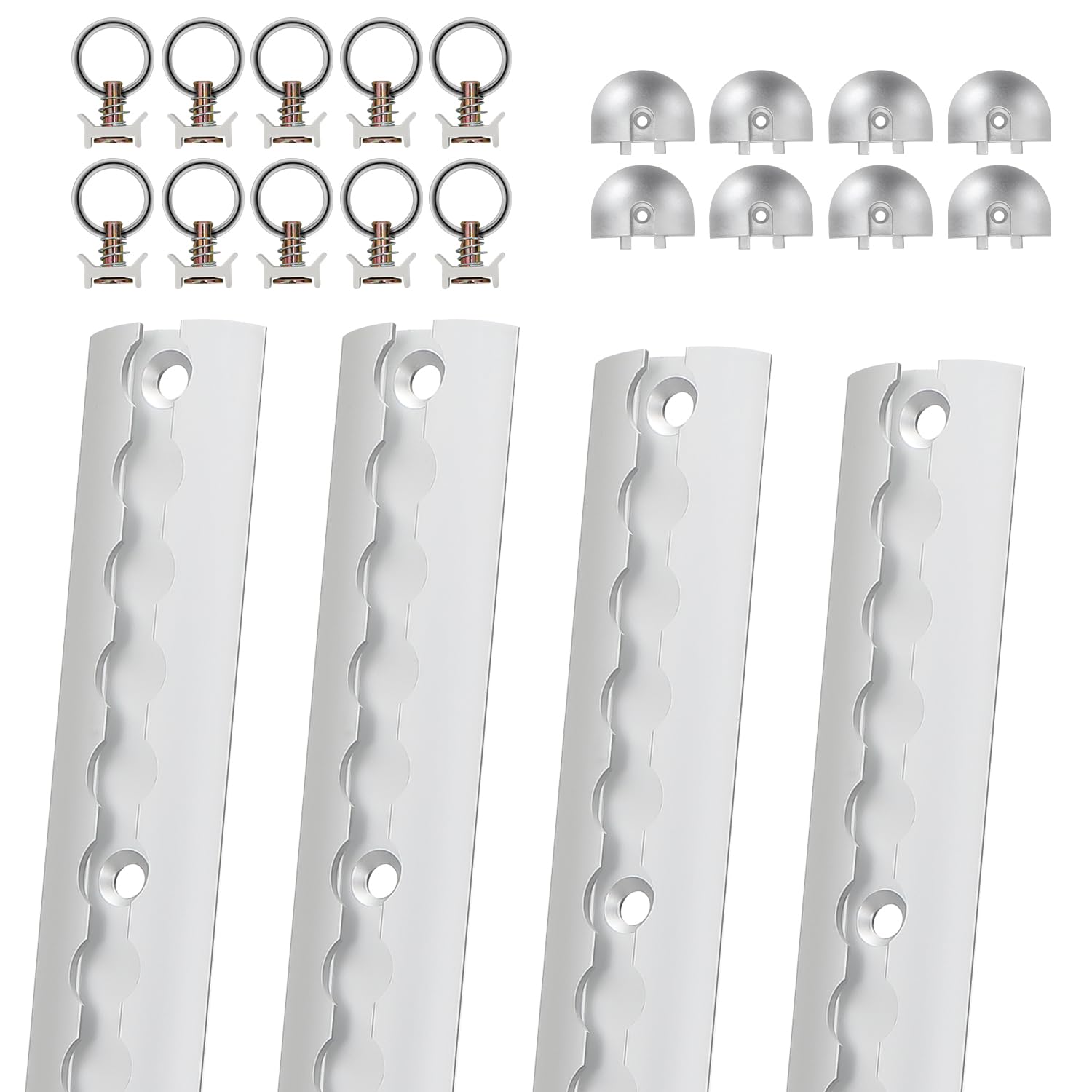 Fiqops Airlineschiene 4x1 m Aluminium,Zurrschienen Runde Halbrunde Form,Airlineschienen Set mit 10 Airlineschienen-Fitting-Ring 8 Airlineschiene Endkappe,für LKW und Wohnmobile Fiqops Airlineschiene 4x1 m Aluminium,Zurrschienen Runde Halbrunde Form,Airlineschienen Set mit 10 Airlineschienen-Fitting-Ring 8 Airlineschiene Endkappe,für LKW und Wohnmobile von Fiqops