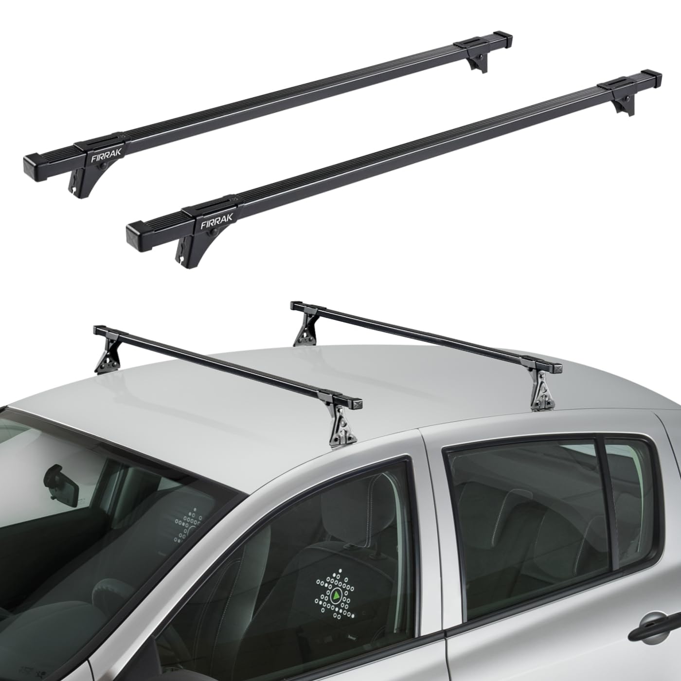 Firrak Fahrzeugspezifischer Stahl Dachträger für Hyundai i20 2 II GB 5-Tür 2014-2020 von Firrak