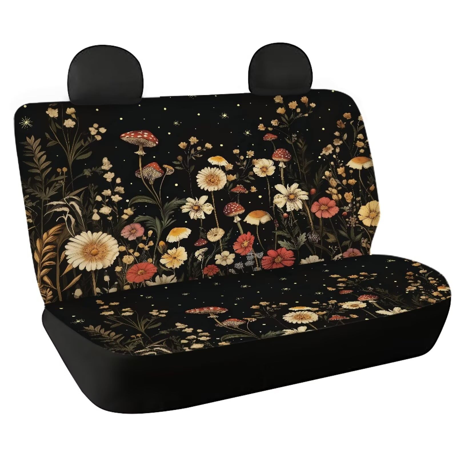 Fishidbird Auto-Rücksitzbezüge für Damen, Boho-Blumenmuster, 2 Stück, Fahrzeug-Innenbank, Sitzschutz, universelle Passform, LKW, SUV, Van Fishidbird Auto-Rücksitzbezüge für Damen, Boho-Blumenmuster, 2 Stück, Fahrzeug-Innenbank, Sitzschutz, universelle Passform, LKW, SUV, Van von Fishisbird