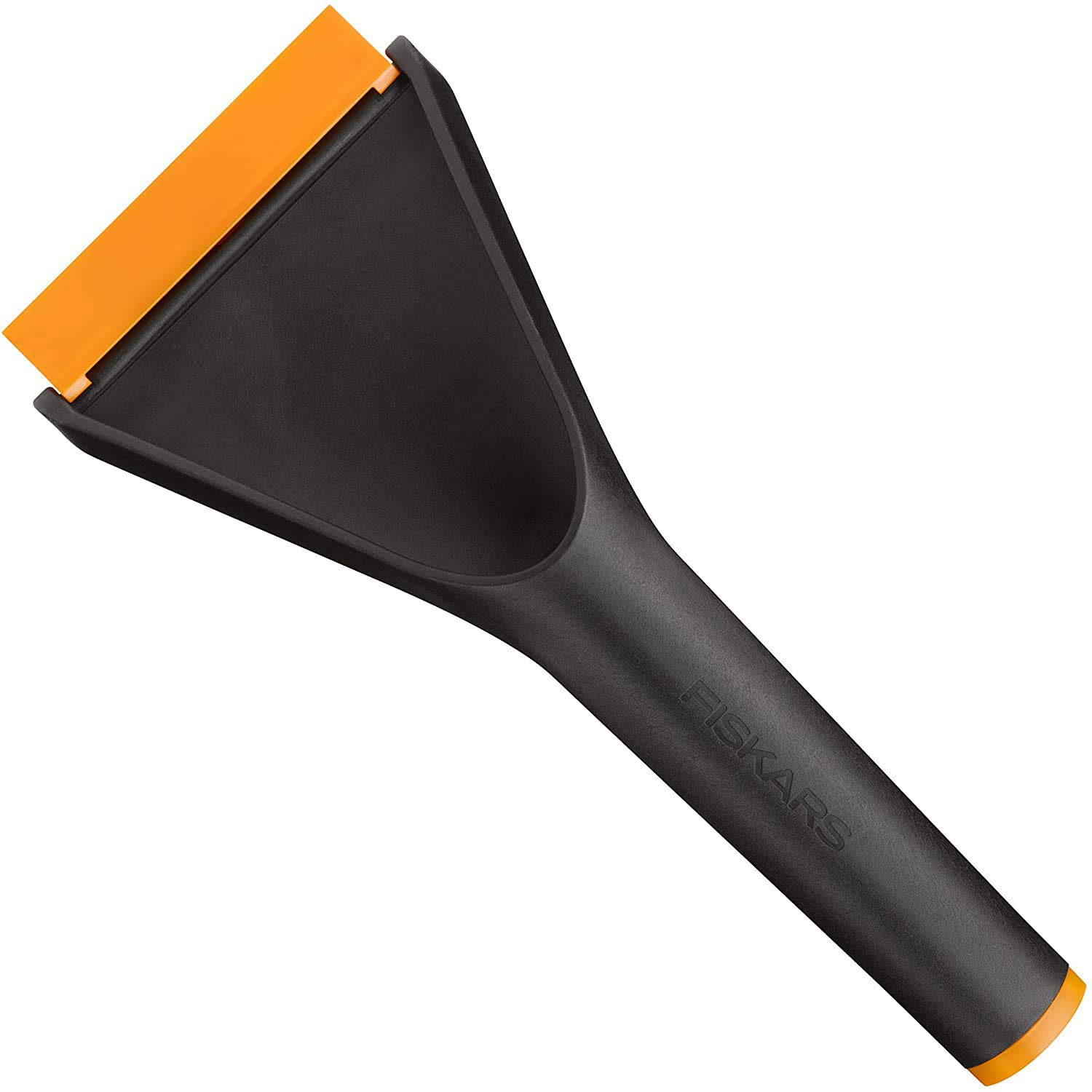 Fiskars Auto-Eiskratzer, Beidseitig nutzbar, Länge: 21,5 cm, Kunststoff, Schwarz/Orange, Solid, 1019354 von Fiskars