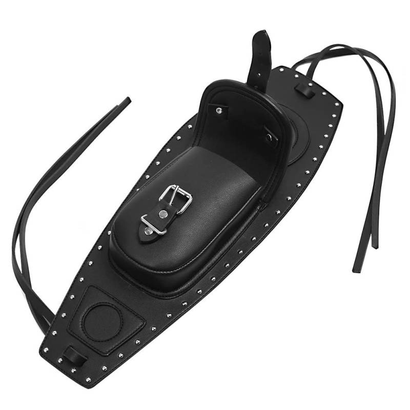 Fituenly Motorrad-tankrucksack Aus Pu-Leder, Konsolentasche, Motorrad-Fronttasche, Tankpad-Abdeckung, Passend Für 883 1200 von Fituenly