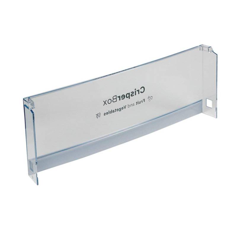 VIOKS Kühlschrank-Schubladenblende für Gemüsebehälter, Edelstahl, Transparent, modern, Drehverschluss, Kühlschrankauszugsbehälterabdeckung, 450x162 mm, Bosch 00706617, 38392-BH-1 von VIOKS